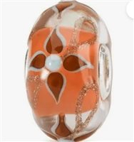 Charm Trollbeads in Glass FANTASIA DI FIORI CORALLO